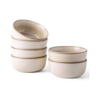 26 fl. oz. Reactive-Color Multicolor Stoneware Bowls Kitchen Soup Cereal (Set of 6) Dishwasher Microwave Safe | The Home Depot