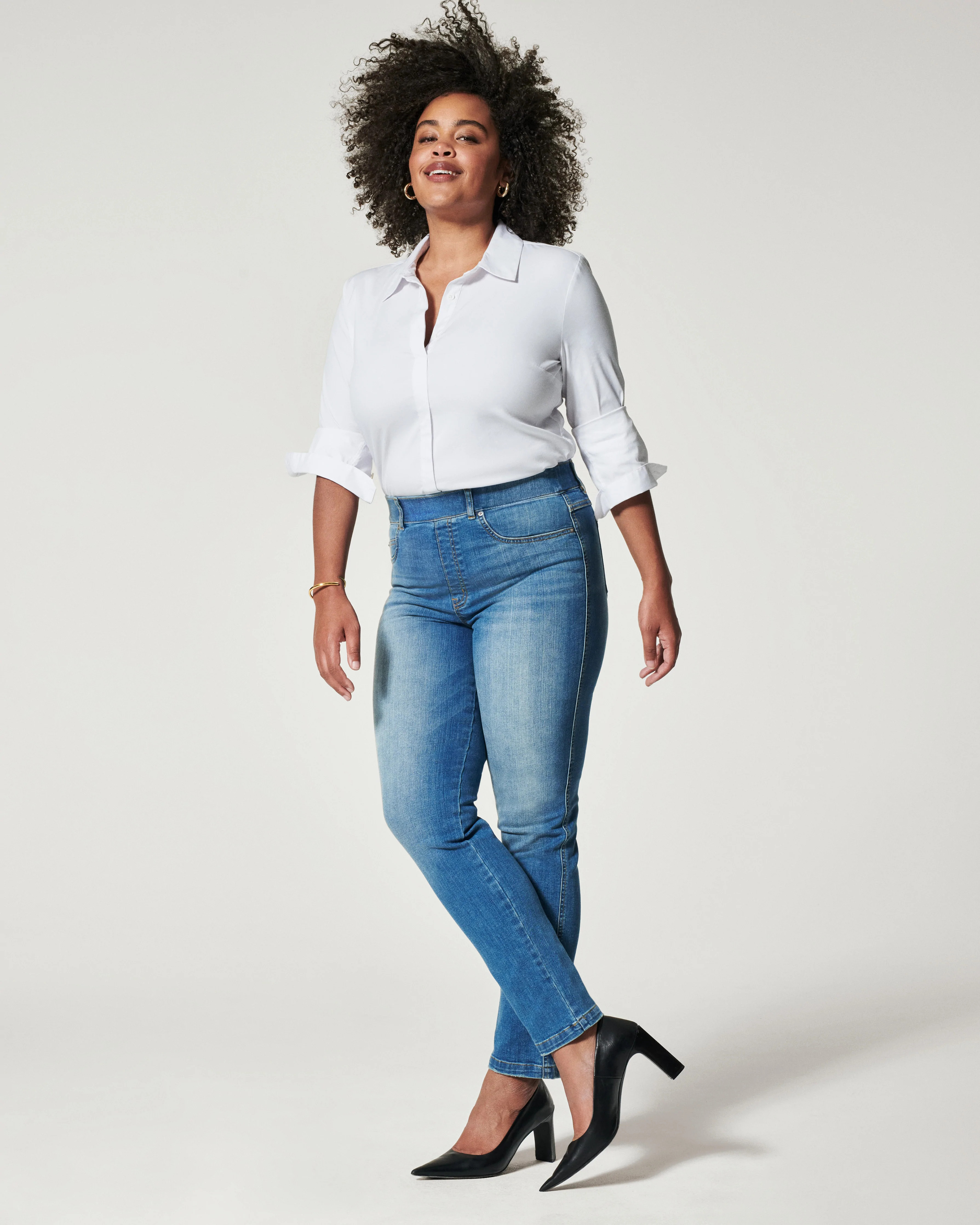 Ankle Straight Leg Jeans, Vintage Indigo | Spanx