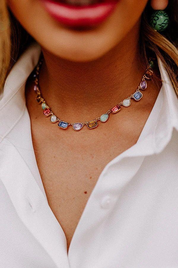 Perfectly Polished Necklace In Multi | Impressions Online Boutique