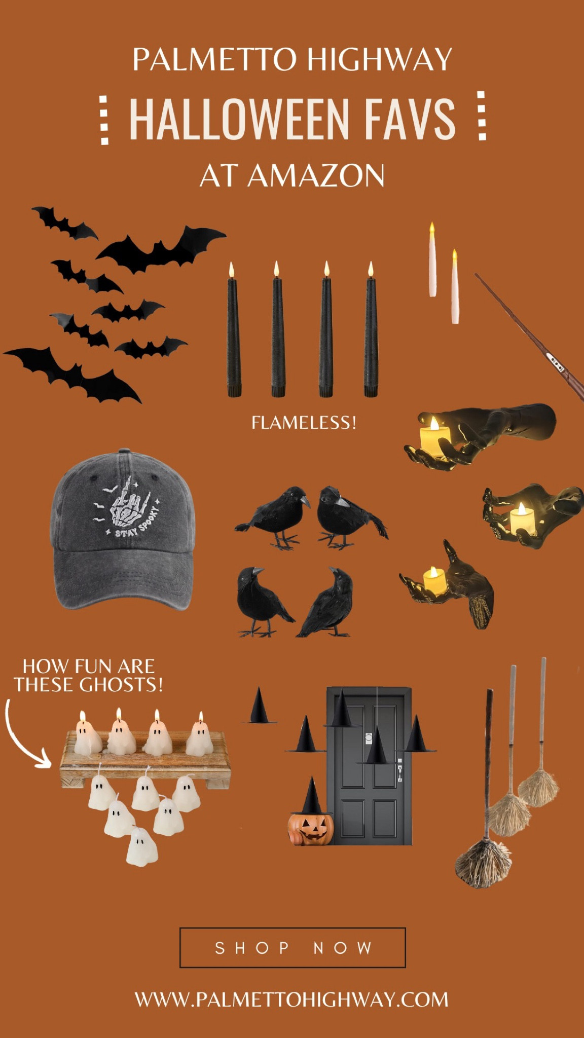 Spooky season is here, time to start decorating! We can always count on Amazon to have some classic and fun items available on your doorstep in mere hours! From spooky bats and crows to floating hats and candles, Amazon has it all! 

#LTKHalloween #LTKhome