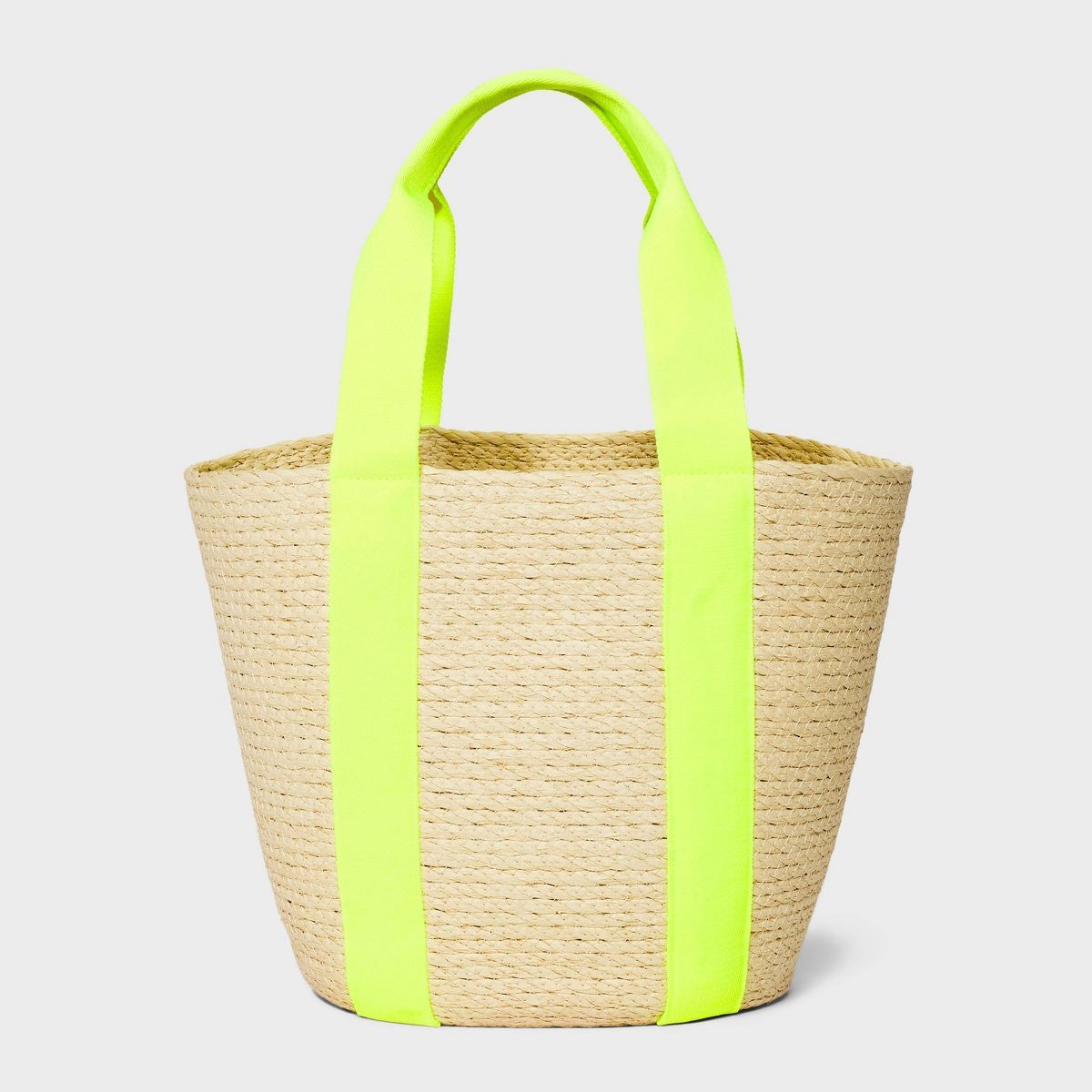 Straw Natural Tote Handbag - A New Day™ Yellow | Target