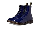 Dr. Martens Women's 1460 W Patent Leather 8 Eye Boot, Blueprint, 5 | Amazon (US)