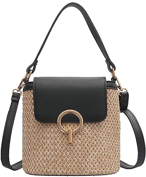 Amazon.com: Crossbody Bag for Women Straw Beach Bag Hobo Bag Satchel Bag Tote Handbags Travel Bag... | Amazon (US)