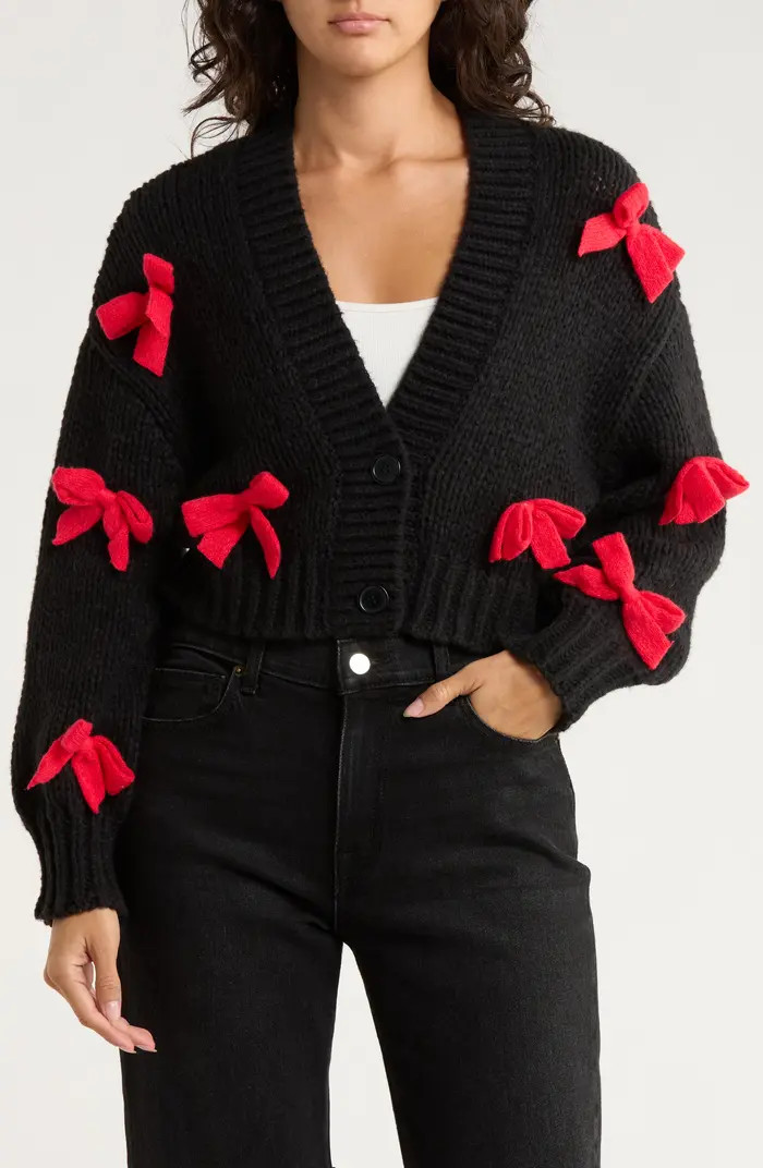 Roffe Accessories Bow Cardigan | Nordstromrack | Nordstrom Rack