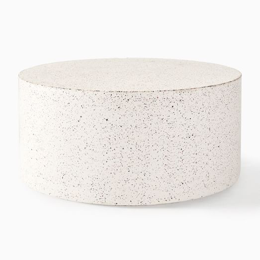 Terrazzo Drum Indoor/Outdoor Round Coffee Table (36") | West Elm (US)