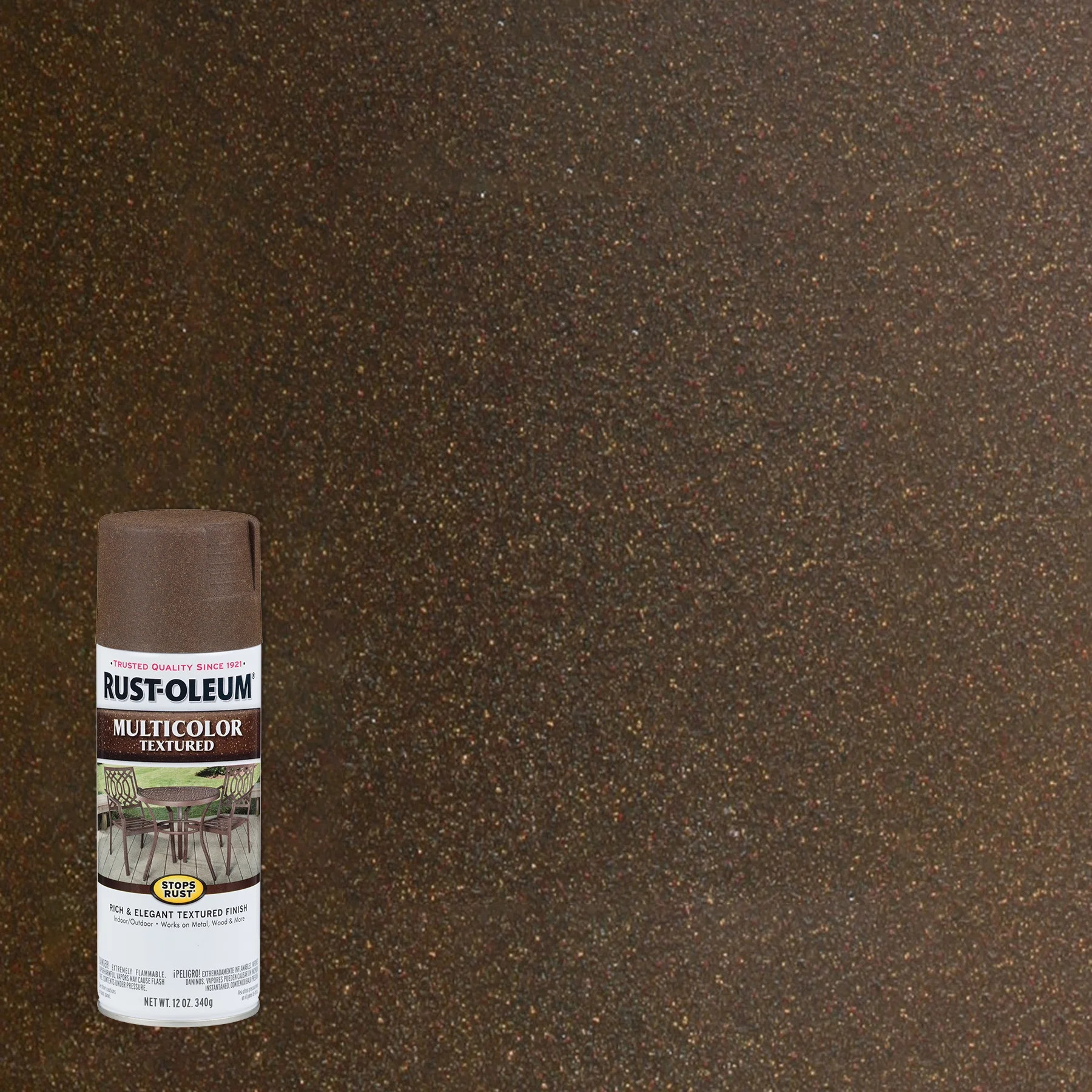Autumn Brown, Rust-Oleum Stops Rust Multi-Color Textured Spray Paint-223523, 12 oz | Walmart (US)