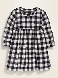 Patterned Micro Performance Fleece Dress for Baby | Old Navy (US)