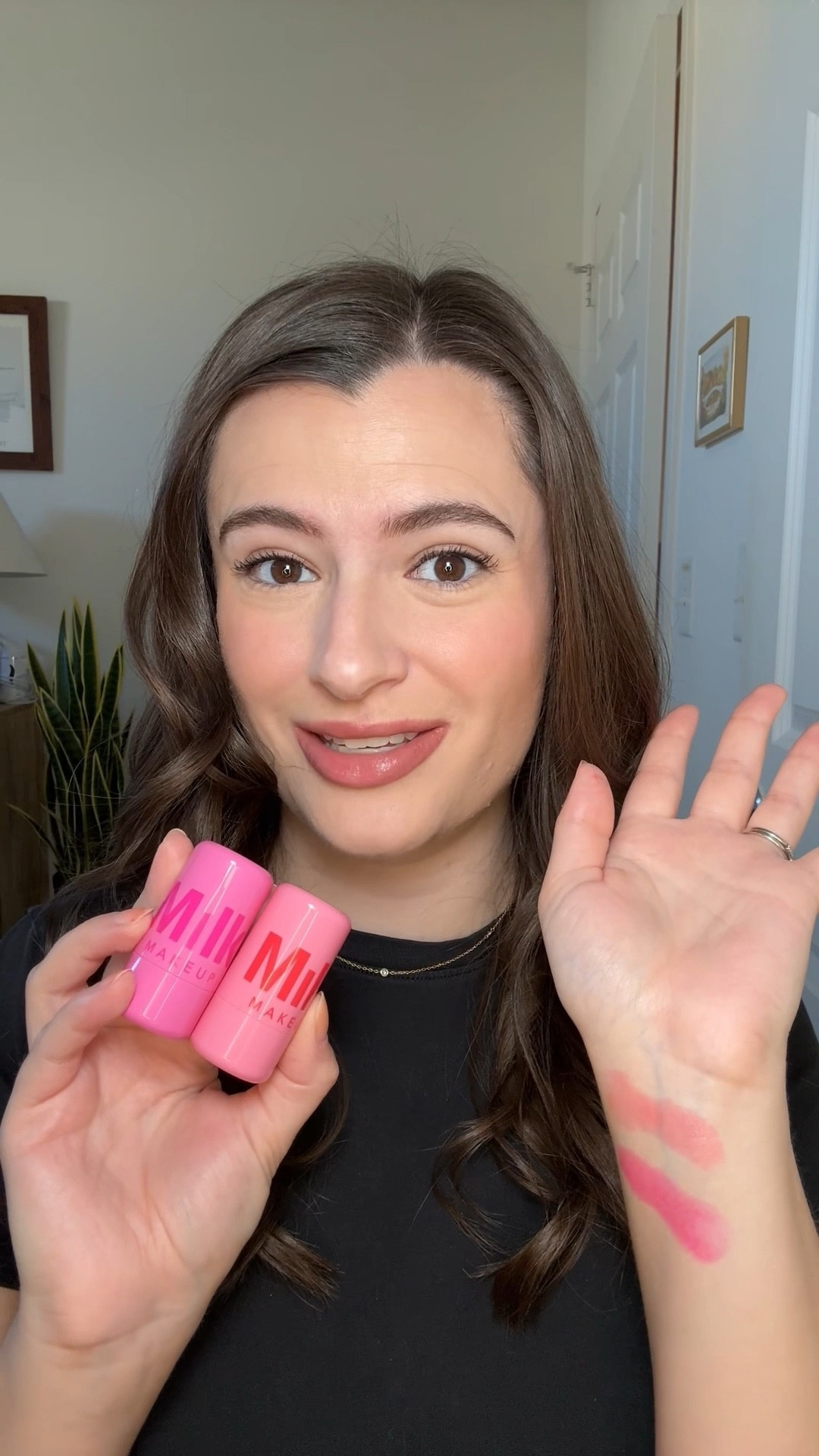 The Milk Makeup cooling water jelly tints are now out in two new shades: fizz (soft peach) and fresh (soft pink) I’m swatching them here and showing you my favorite way to apply these blushes  

#LTKFindsUnder50 #LTKBeauty