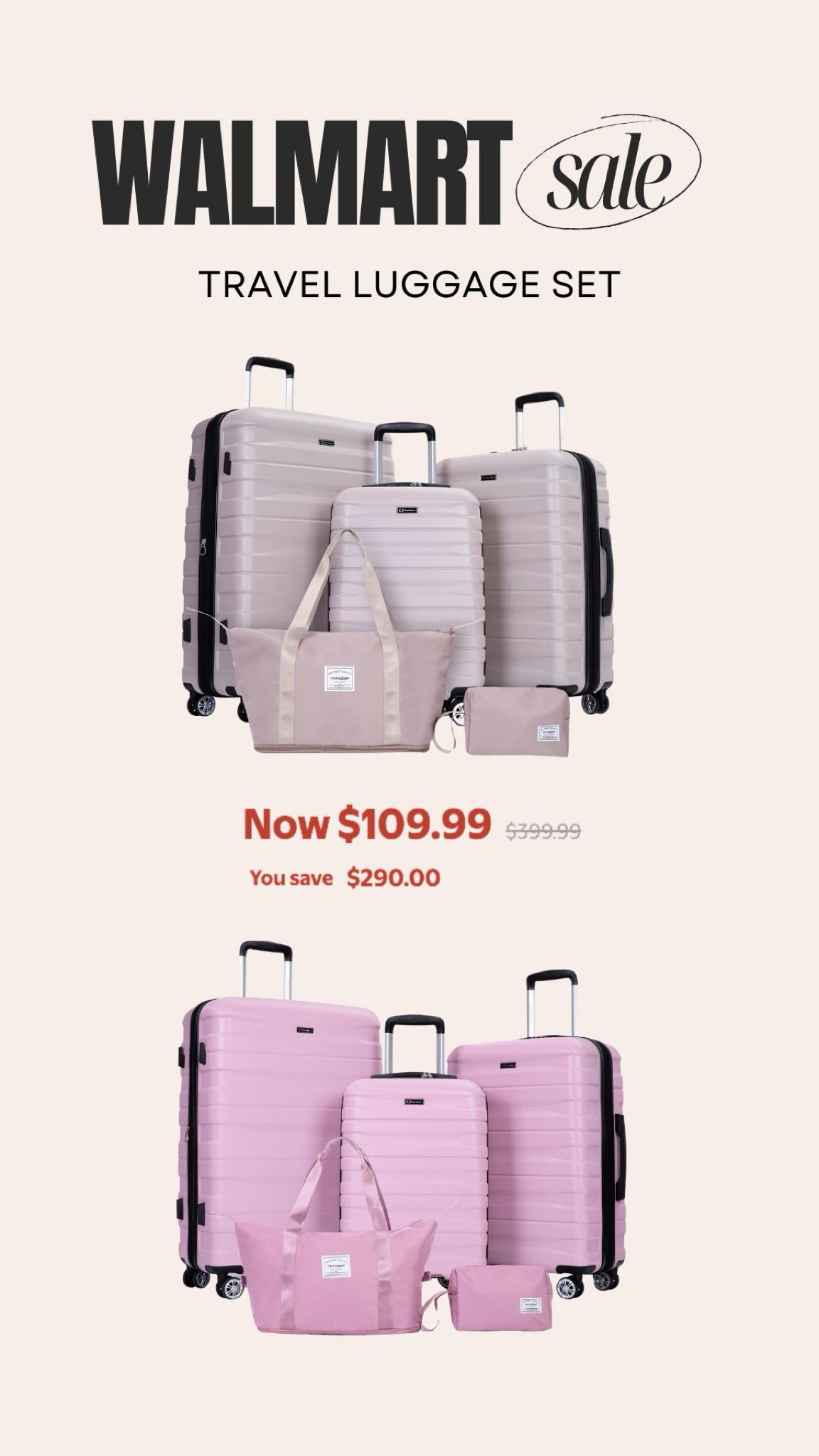 Travel luggage set on sale from Walmart ✨

#LTKFamily #LTKSaleAlert #LTKTravel