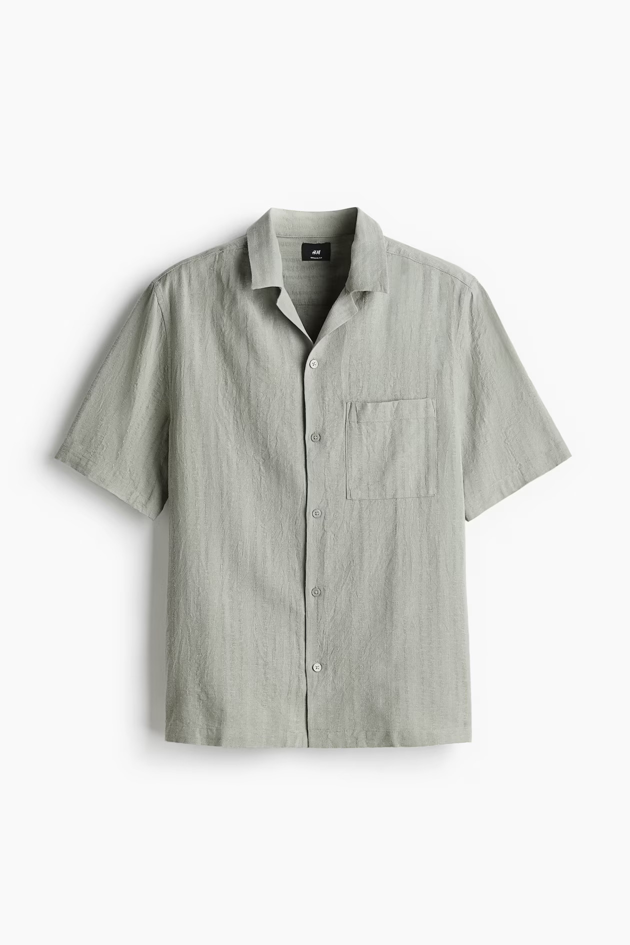 Regular-Fit Linen-Blend Resort Shirt | H&M (US + CA)