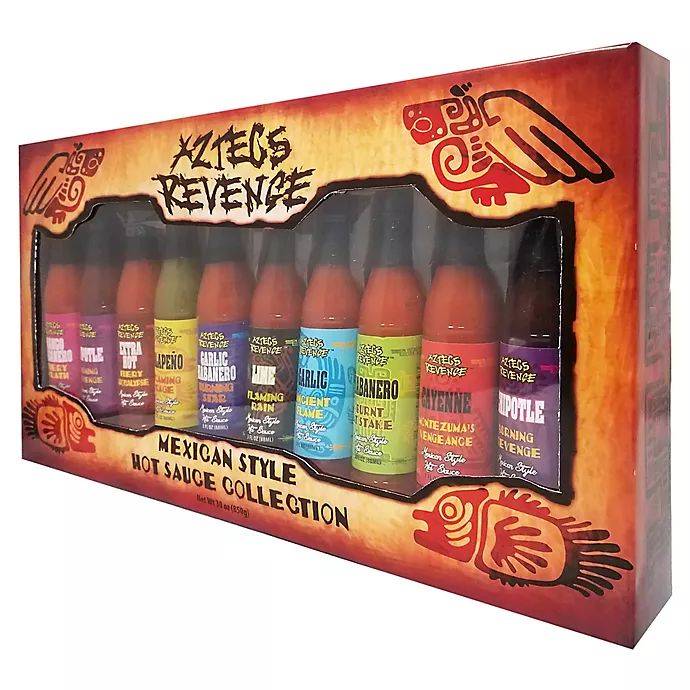 Aztecs Revenge 10-Piece Mexican Style Hot Sauce Gift Set | Bed Bath & Beyond