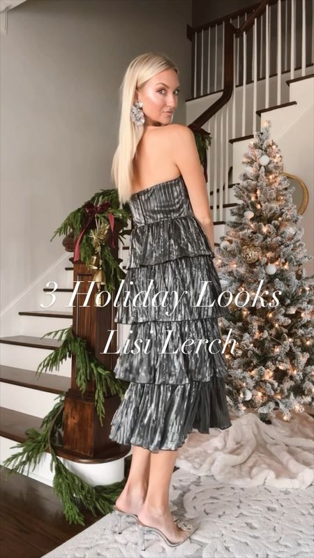 Which holiday look are you?! 🎄🎁 Comment LINKS for links to these looks sent to your DM! My faves @lisilerch are running 40-60% off sitewide and they have the prettiest accessories! Their earrings are always my go-to for parties and holiday gatherings! Shop all of these in the @shop.ltk app here https://liketk.it/4oVup

#LTKHoliday #LTKCyberWeek