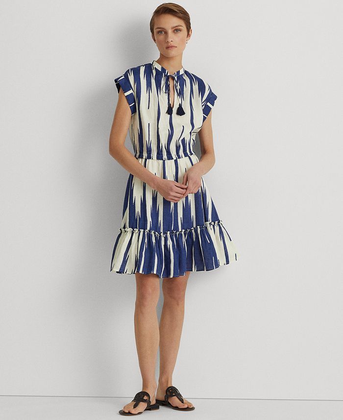 Lauren Ralph Lauren Print Cotton Voile Dress & Reviews - Dresses - Women - Macy's | Macys (US)