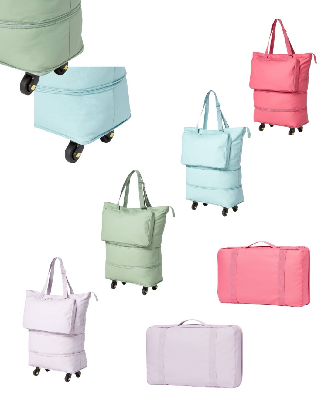 COLLAPSIBLE ROLLING TOTE FOR $20 🩷💜🩵💚
… that’s a deal! Also available in neutrals. Cute and convenient, thinking for certain errands, work needs, laundry, etc.



#LTKFindsUnder50 #LTKHome
