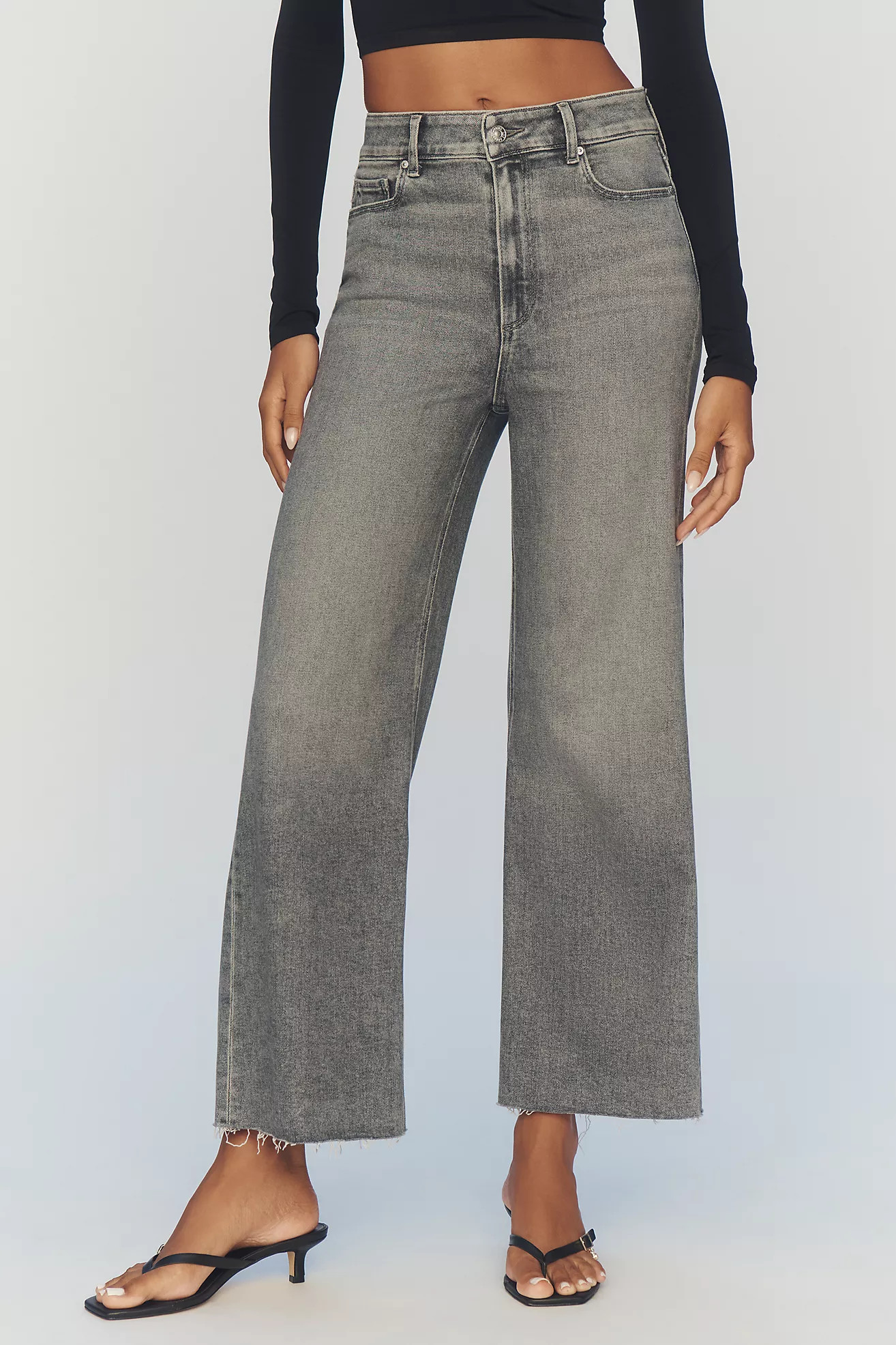 PAIGE The Anessa High-Rise Crop Wide-Leg Jeans | Anthropologie (US)