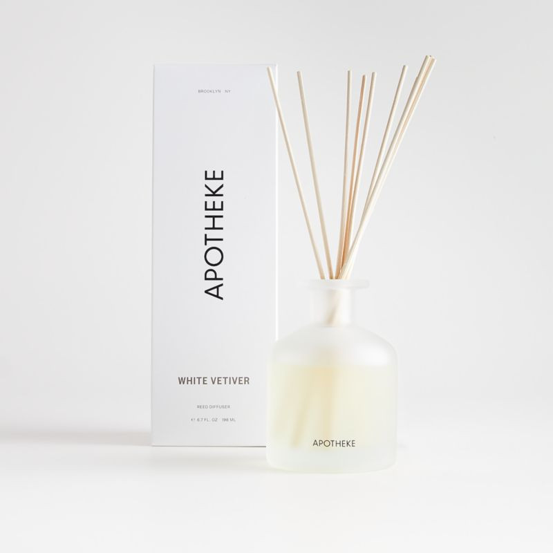 Apotheke White Vetiver Reed Diffuser + Reviews | Crate & Barrel | Crate & Barrel