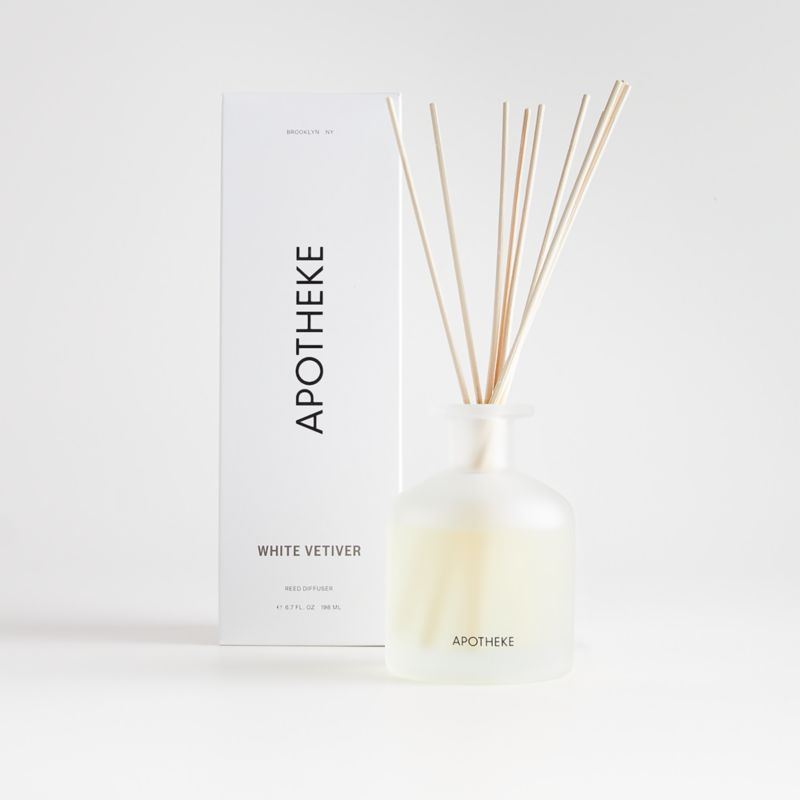 Apotheke White Vetiver Reed Diffuser + Reviews | Crate & Barrel | Crate & Barrel