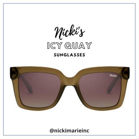 Quay Polarized Sunglasses 🕶️

Style name: ICY
Green Frame
Brown Polarized Lens

#LTKunder100 #LTKstyletip #LTKSeasonal