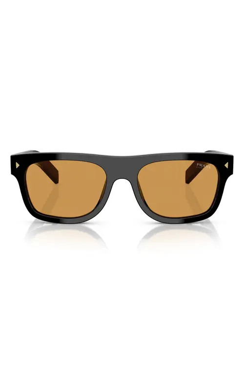 Prada 55mm Pillow Sunglasses in Black at Nordstrom | Nordstrom