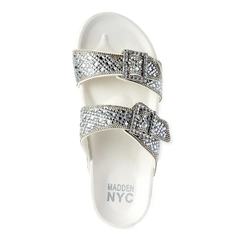 Madden NYC Women's Embellished Footbed Sandals | Walmart (US)