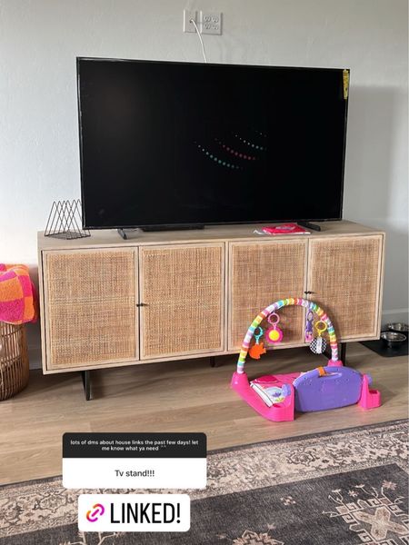 Rattan tv stand. Rattan entertainment center. Boho furniture. Boho entertainment center. Spring refresh. New home decor. Boho area rug. Living room rug. 


#LTKstyletip #LTKSeasonal #LTKhome