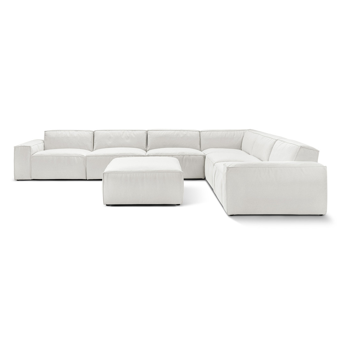 Oasis Modern Low Profile Modular Block Sofa in Latex | Combination 003 | Eternity Modern