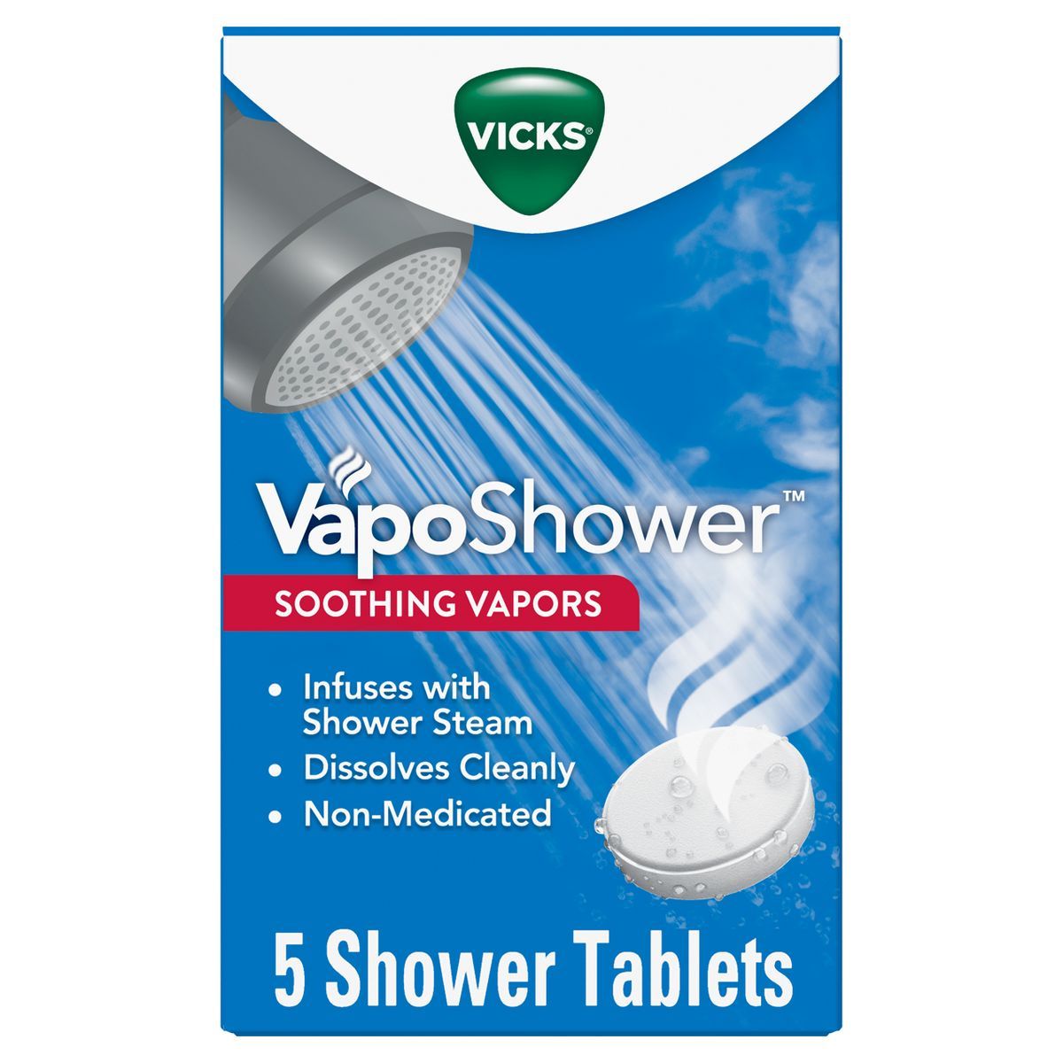 Vicks VapoShower Soothing Vapors Tablets - 5ct | Target