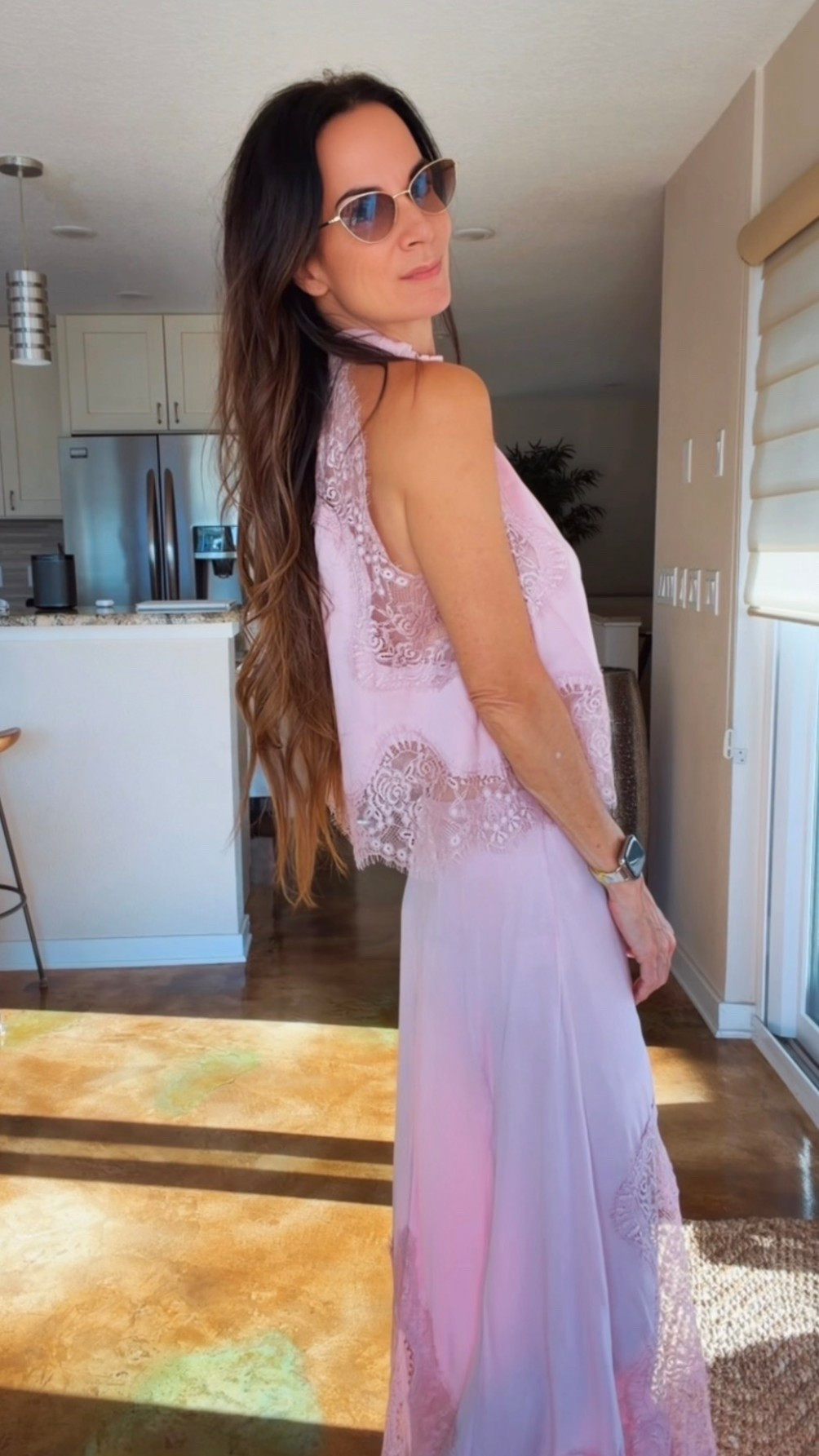 Pink, lace, silk… and just enough main character energy to make Cinderella question her wardrobe. 💕✨

I’m convinced every woman needs one outfit that makes her instantly stand a little taller, and this one is exactly that. The lace detailing, the dreamy silk, the flowy silhouette… she’s feminine, elegant, chic, and somehow still effortless.

This is one of those outfits that doesn’t need much styling because the outfit is the statement. I kept the accessories simple and let this gorgeous set do all the talking.

If you hear glass slippers clicking… mind your business. 😂👠

Wearing size 2

#nicolecoleestyle #summerstyle #quietluxury #elevatedstyle #lacefashion

#LTKdayinmylife #LTKgrwm #LTKootd