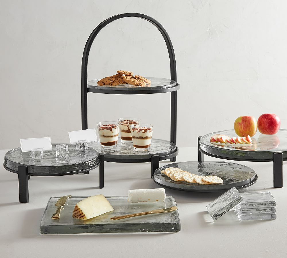 Slab Glass Serveware Collection | Pottery Barn (US)