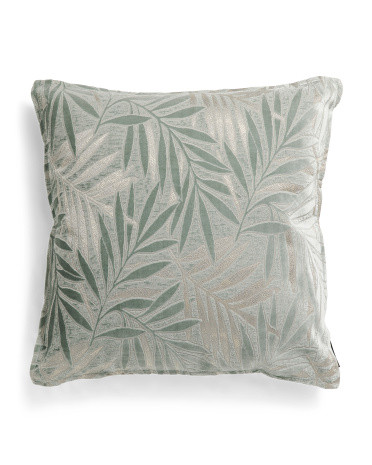 22x22 Duck Egg Palm Leaves Decorative Pillows | TJ Maxx