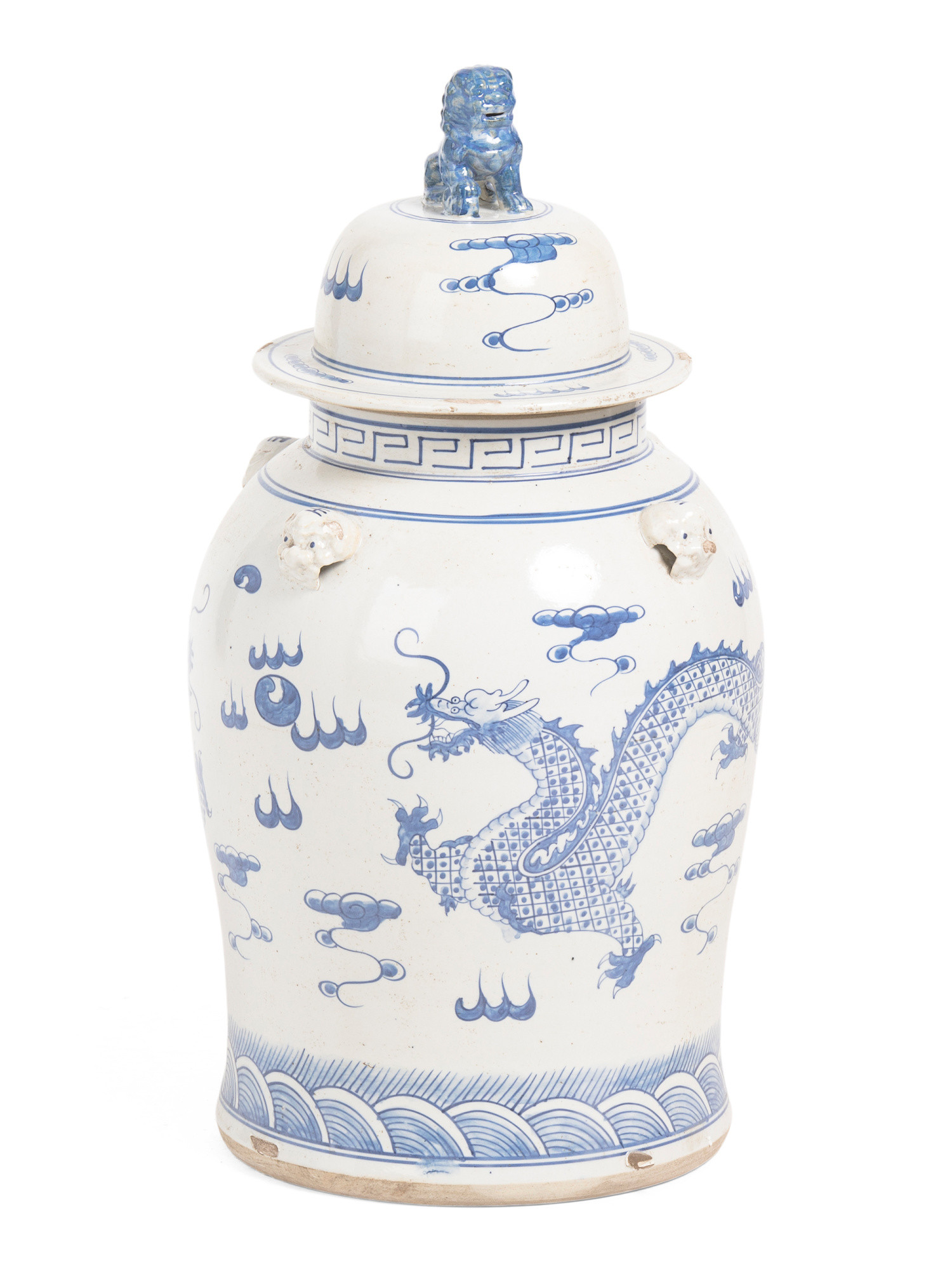 13x24 Dragon Li Vintage Porcelain Temple Jar With Lid | TJ Maxx