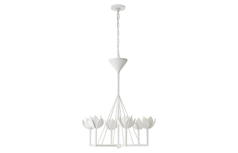 Alberto Chandelier, Plaster White | One Kings Lane