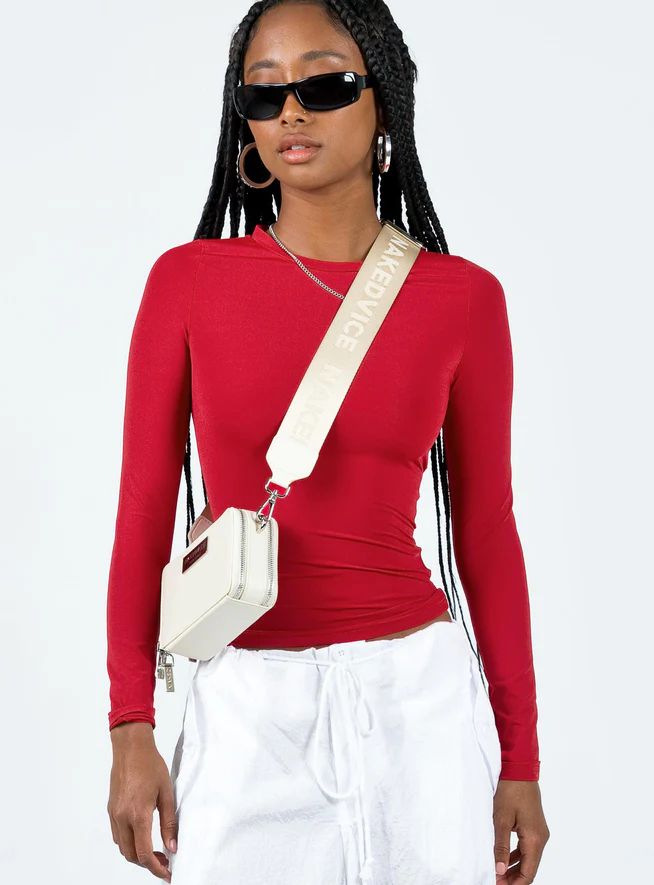 Arnim Long Sleeve Top Red | Princess Polly US