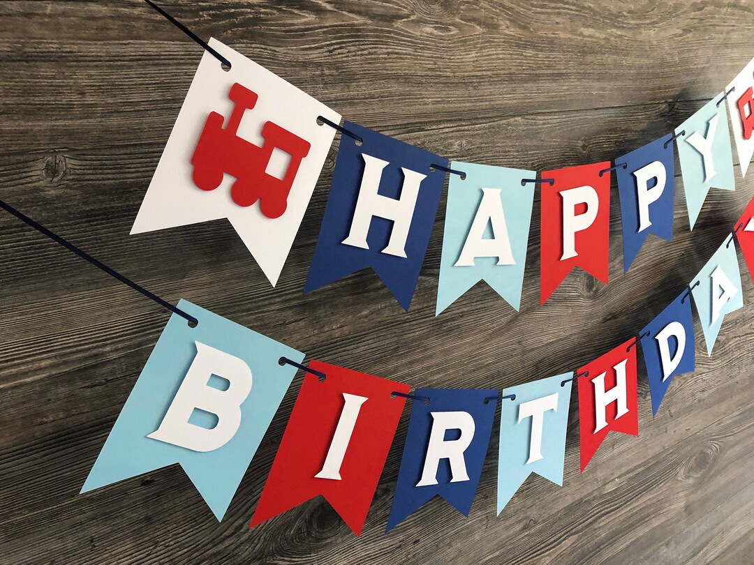 Train Theme Party Banner Transportation Theme Choo Choo I'm Two - Etsy | Etsy (US)