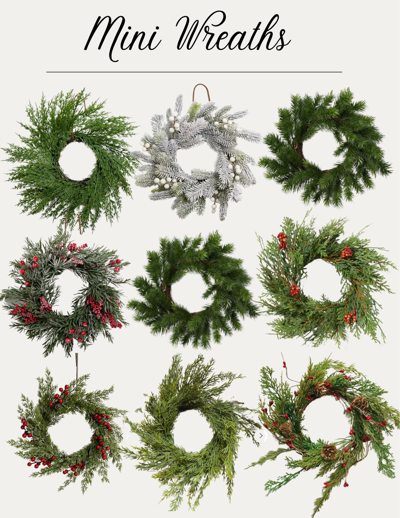 Mini Wreaths for kitchen counter stools, art work, windows and more!

#LTKhome #LTKSeasonal #LTKHoliday