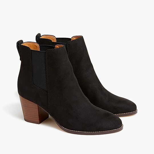 Rory microsuede heeled boots | J.Crew Factory