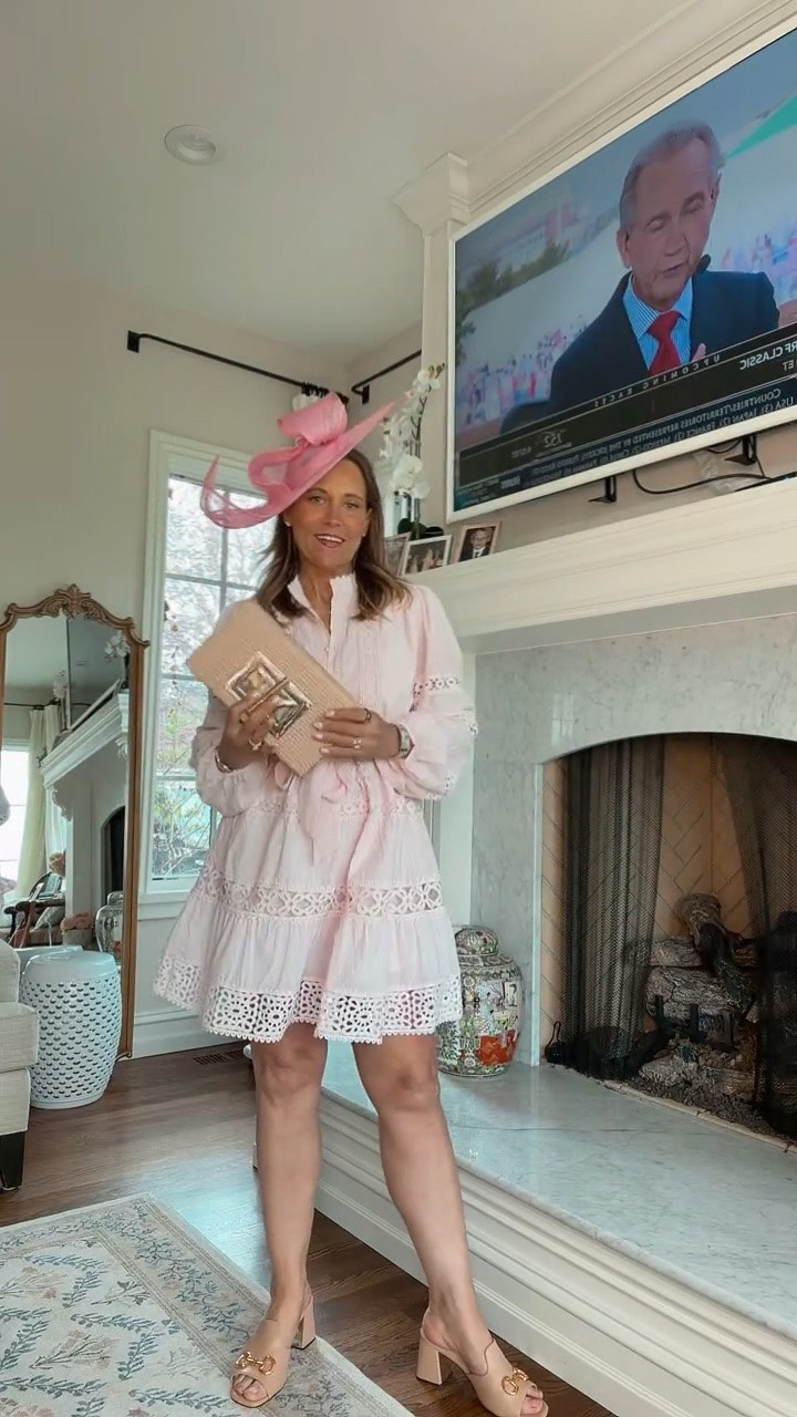 Kentucky Derby party ready in a look that feels fun and festive. The dress is such a standout and perfect for the occasion. An easy choice when you want something that feels a little extra.

#LTKOver40 #LTKSeasonal #LTKMidsize