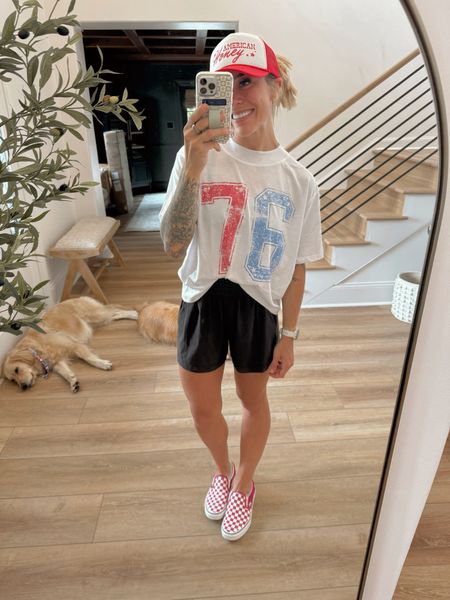 The CUTEST graphics for the Fourth of July! 🤍🇺🇸✨ my Mountain Moverz discount code this weekend is HOLLEY25 for 25% off or HOLLEY3 for buy 2 get 1 90% off!  Wearing a L in all tees & XL in crewneck for an oversized fit☺️ so CUTE!

Comfy / casual / under $40 / Holley Gabrielle 

#LTKFindsUnder50 #LTKStyleTip #LTKSaleAlert