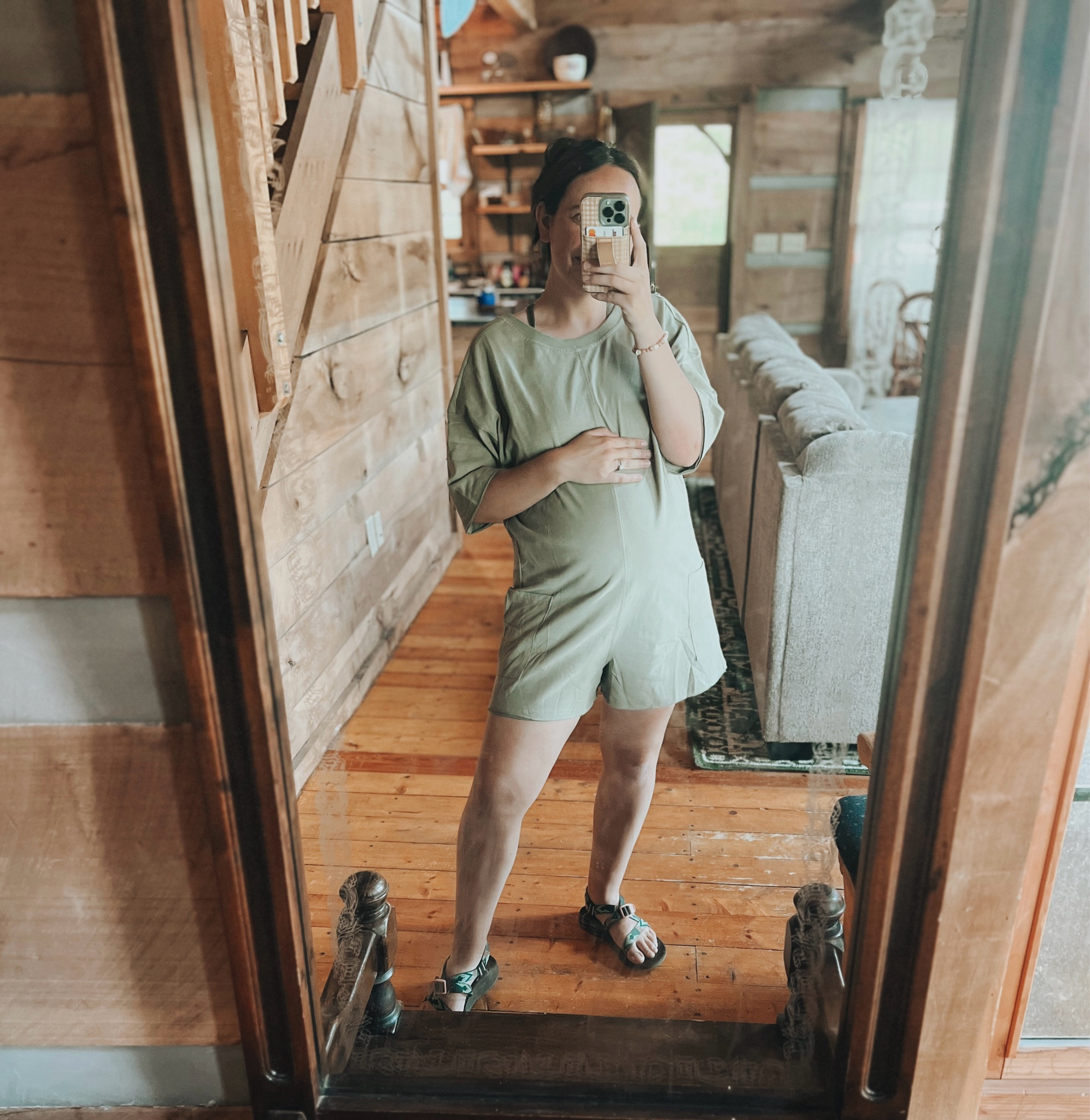 A really good dupe for the free people movement hot shot tee romper! 