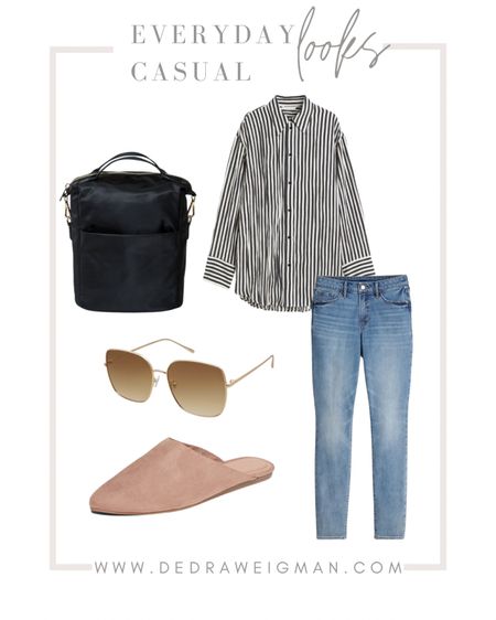 Everyday casual outfit. Perfect for working from home, running errands, or business casual! 

#ltkworkwear #causaloutfit #jeans #businesscasual 

#LTKunder50 #LTKworkwear #LTKFind