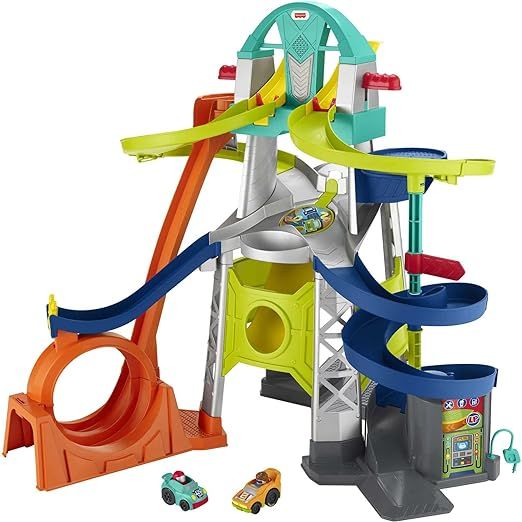 Fisher-Price Little People Launch & Loop Raceway, vehicle playset for toddlers and preschool kids | Amazon (US)