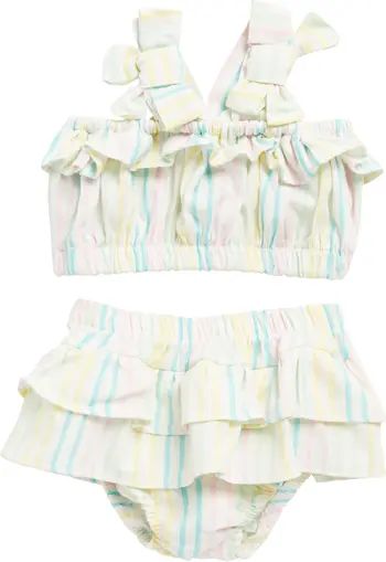 Jessica Simpson Stripe & Ruffle 2-Piece Playsuit | Nordstromrack | Nordstrom Rack