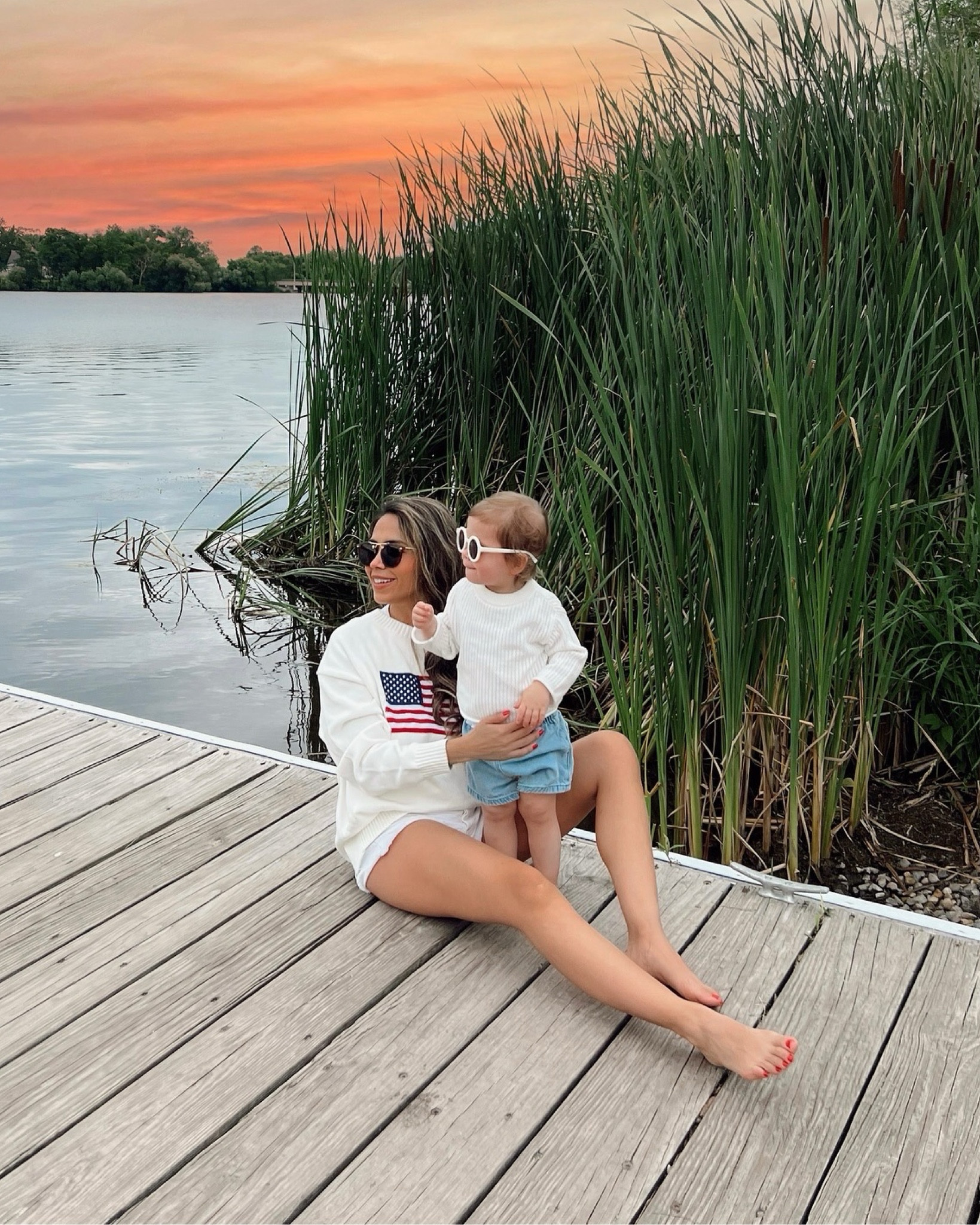 Fourth of July 
Flag sweater 
Toddler girl demim shorts


#LTKKids #LTKFamily