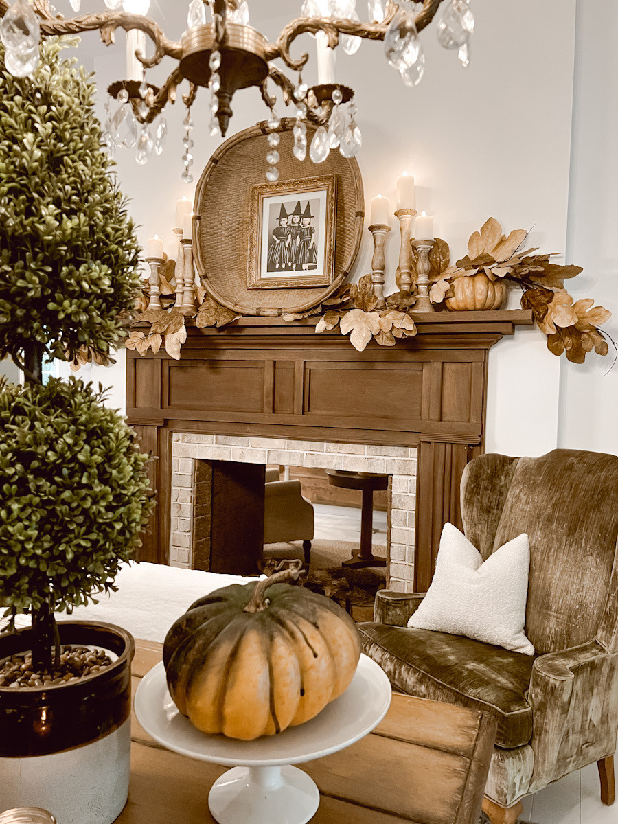Here is a look back at how we previously decorated one of our Fall mantels.  

 #LTKSeasonal #LTKHome