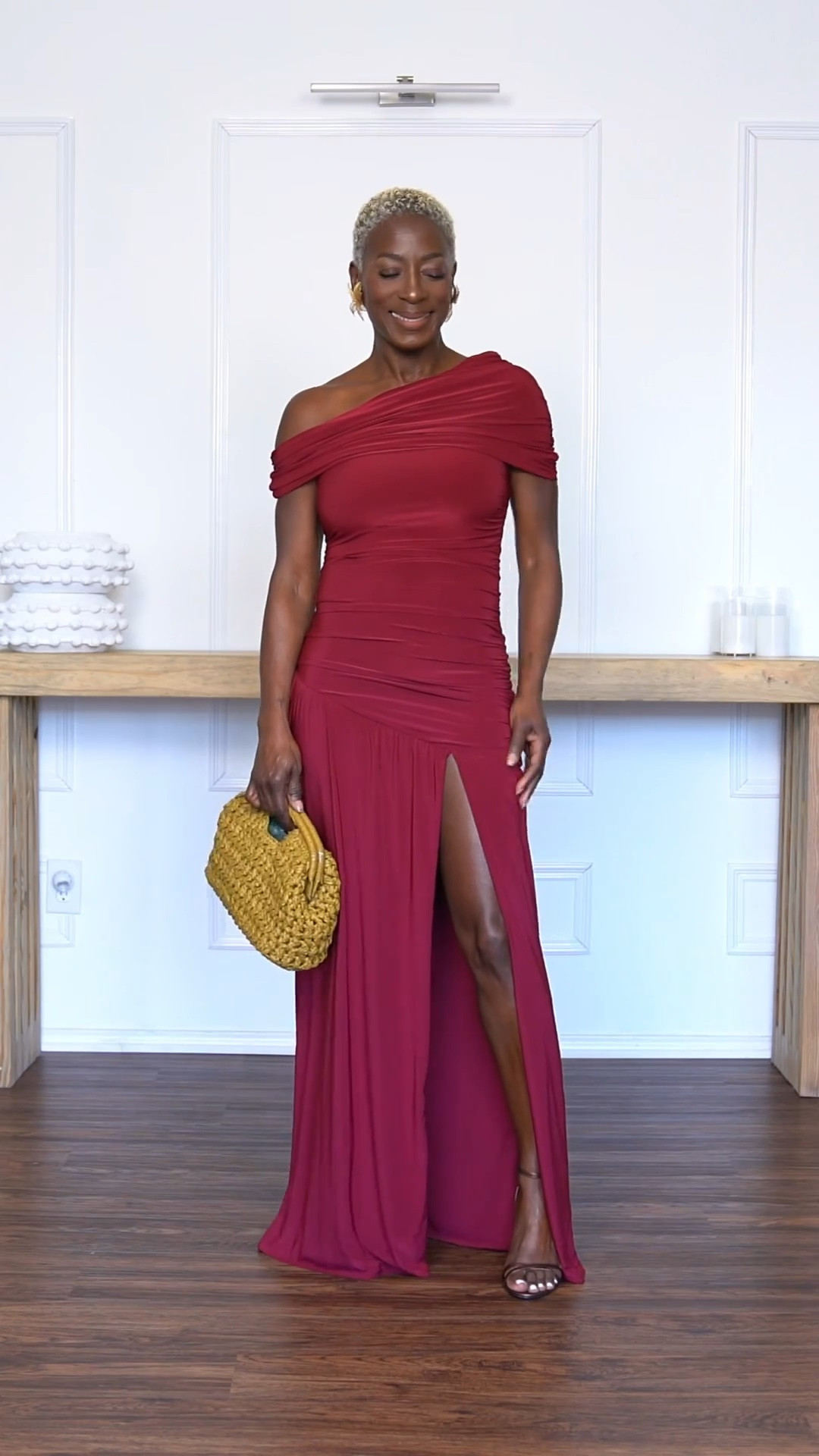 Elegant in this hot red dress. Tap in to shop, items are linked below !

#LTKootd