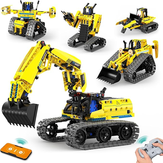 5 in 1 Building Toys STEM Robotics Kit, 430 PCS Blocks RC Robot Erector Sets, APP & Remote Contro... | Amazon (US)