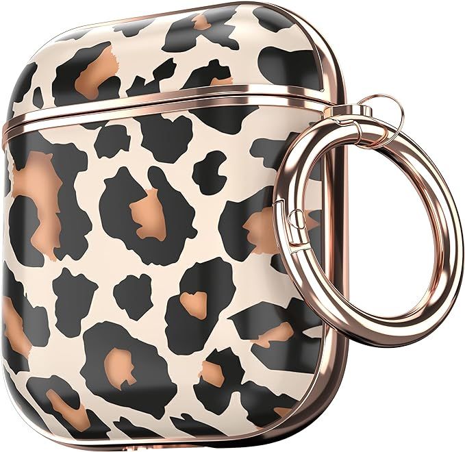 Maxjoy Compatible AirPods Case Cover, Leopard Print Cute Case Protective Hard Shell for Women Men... | Amazon (US)