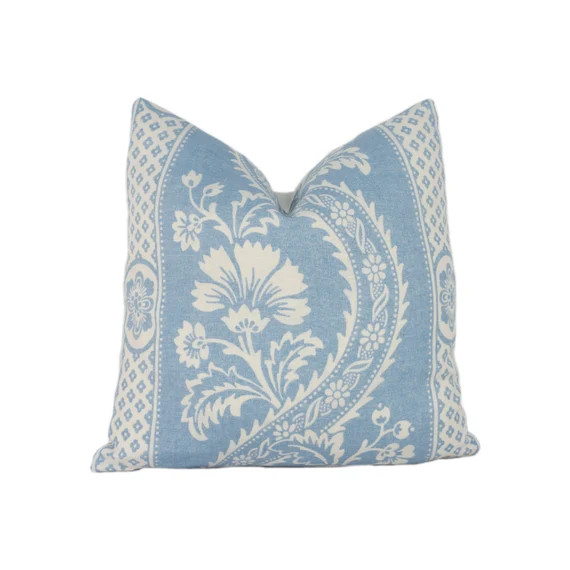 Schumacher  Versailles  Blue  Cushion Cover Throw Pillow - Etsy | Etsy (US)