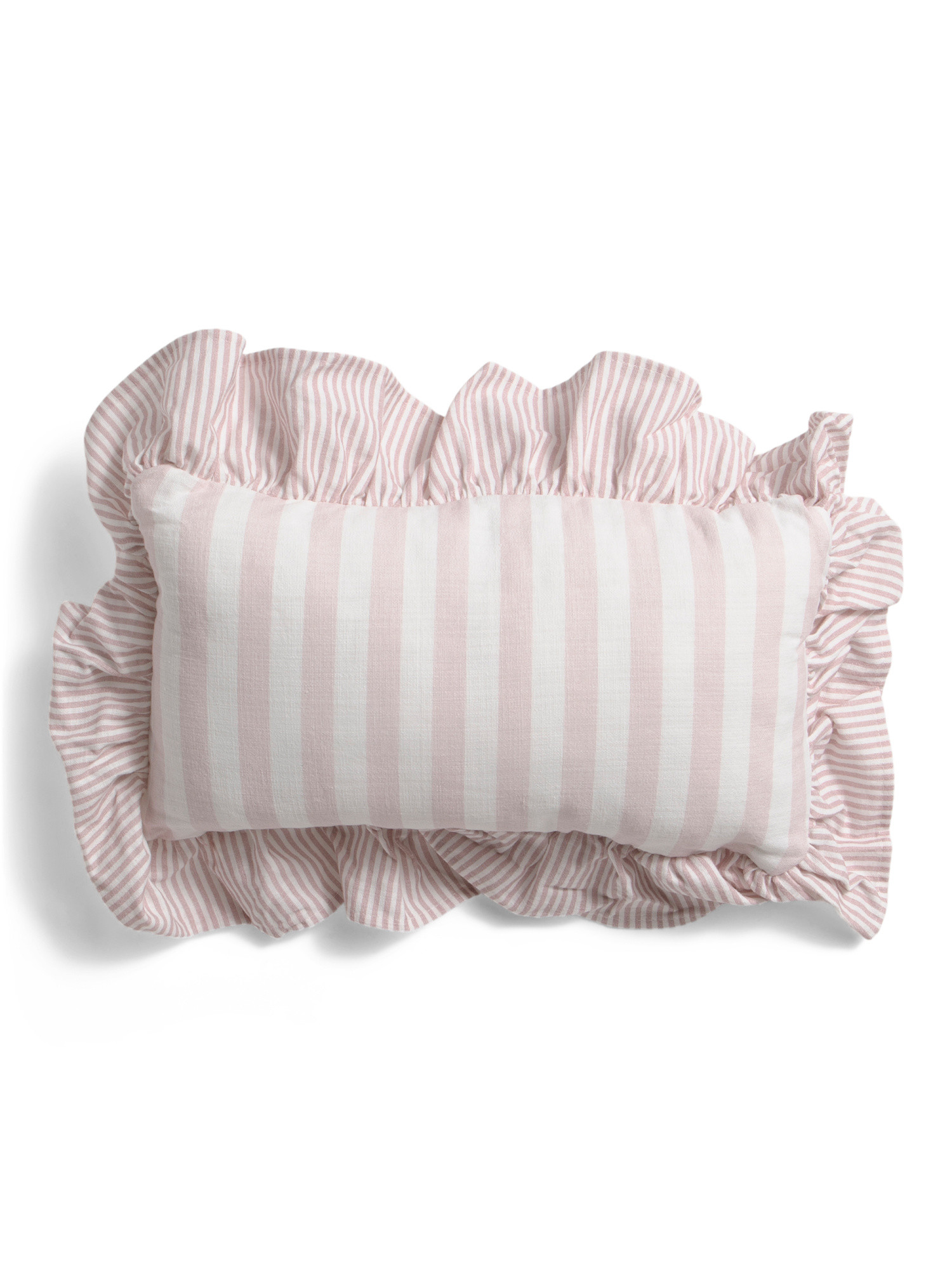 9x16 Cabana Striped Ruffle Pillow | TJ Maxx