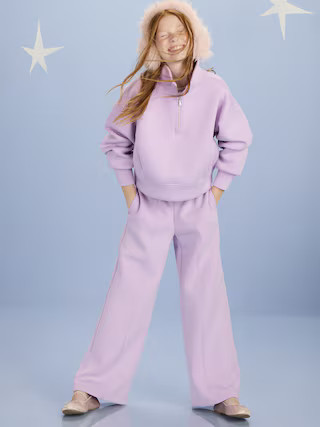 High-Waisted Bounce Fleece Wide-Leg Sweatpants for Girls | Old Navy (US)